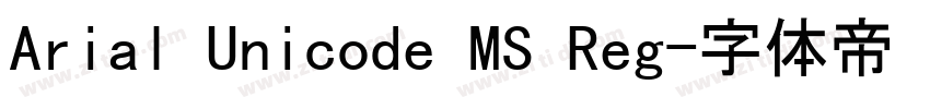 Arial Unicode MS Reg字体转换